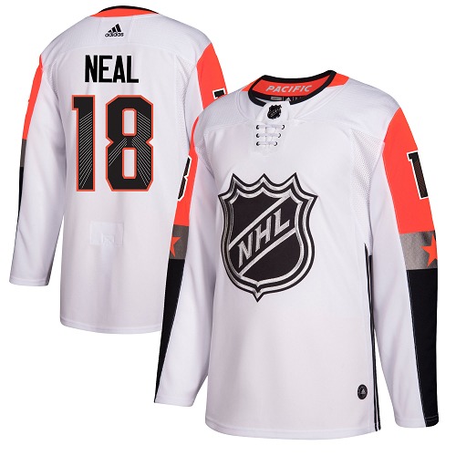 Adidas Men Vegas Golden Knights #18 James Neal White 2018 All-Star Pacific Division Authentic Stitched NHL Jersey->customized nhl jersey->Custom Jersey